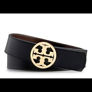 Tory Burch 1 1/2'' REVERSIBLE LOGO BELT