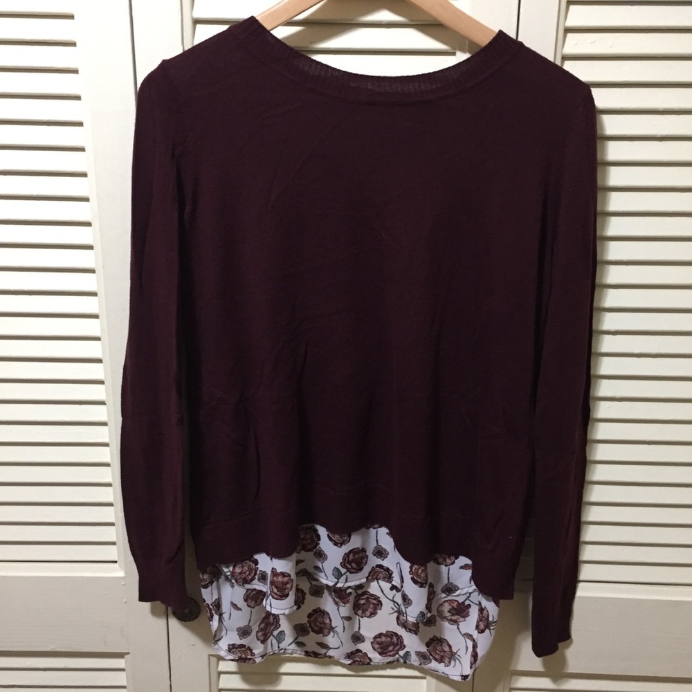 Dalia Split Back Floral Sweater