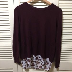 Dalia Split Back Floral Sweater