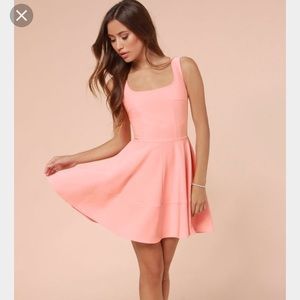 Lulus Home Before Daylight Peach Dress