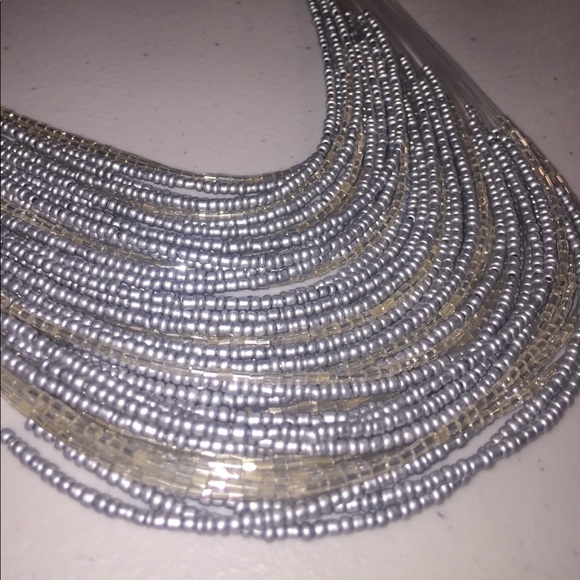 Multilayer Beaded Strand Fashion Necklace - Picture 3 of 5