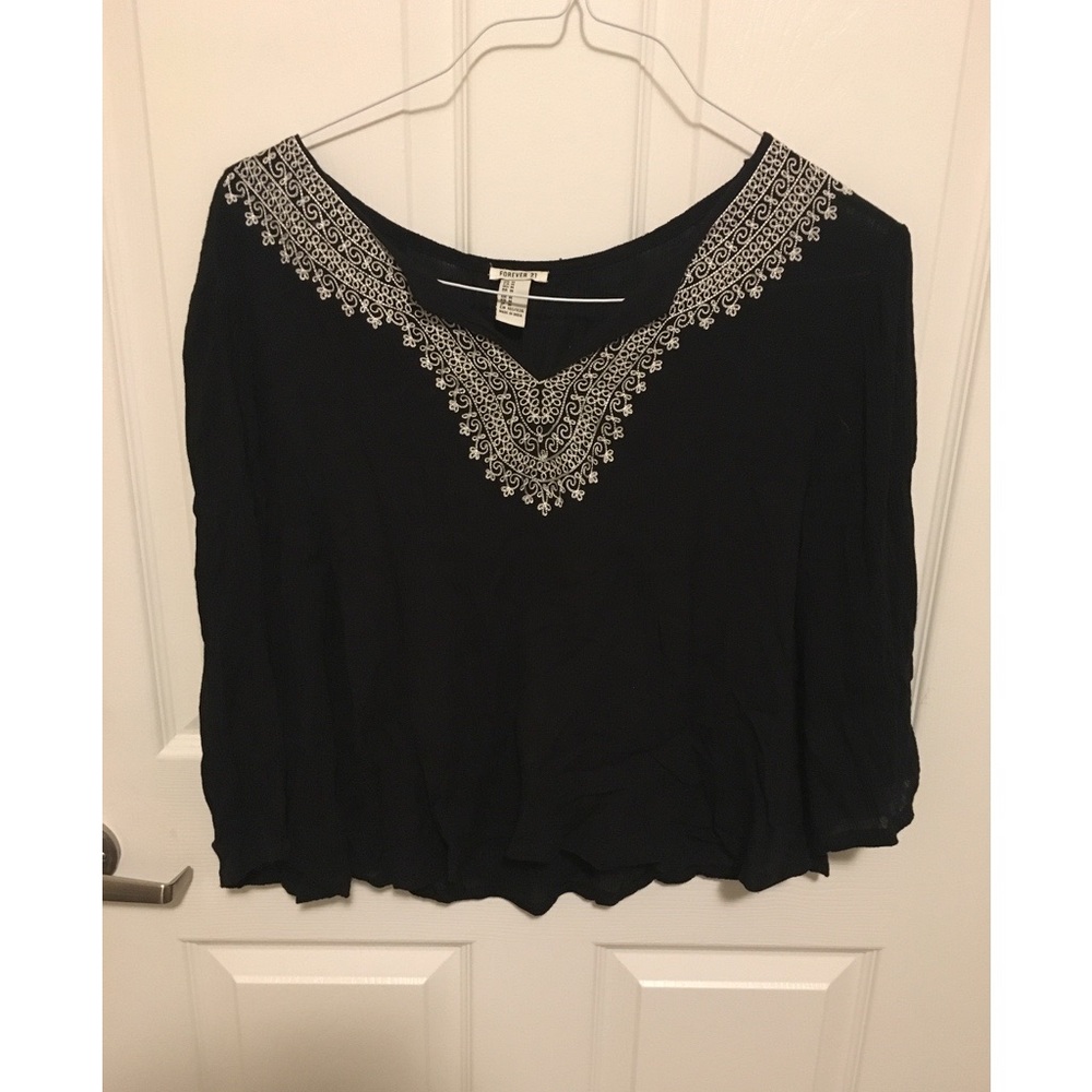 Forever 21 Black Blouse
