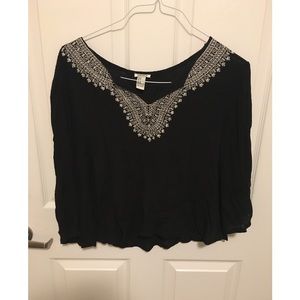 Forever 21 Black Blouse