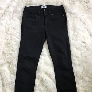 PAIGE Black Verdugo Crop Denim