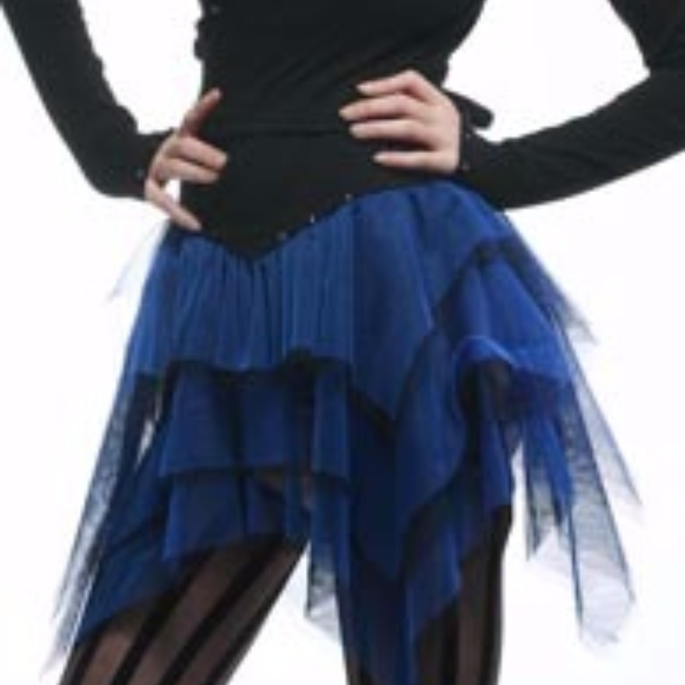 LIP SERVICE "Black & Blue Ballerina" tulle skirt