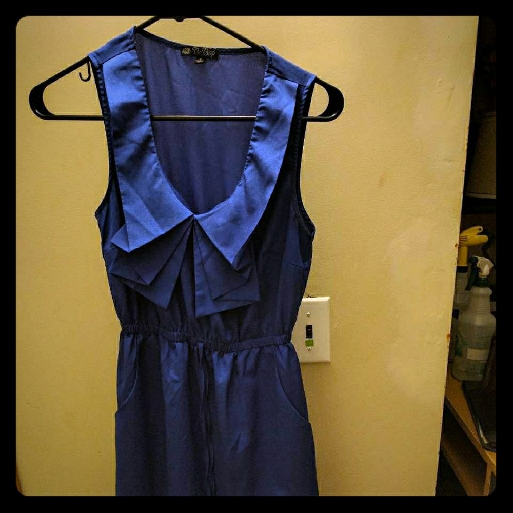Blue jumpsuit