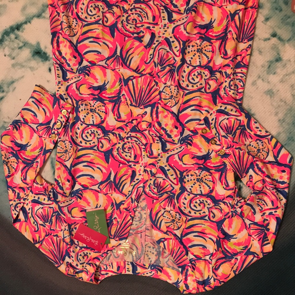 SOLD Lilly Pulitzer Riva Dress Shell of a Time M - Picture 6 of 6