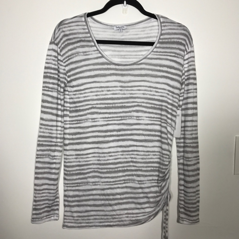 SPLENDID O'keefe Stripe Long Sleeve S NWT - Picture 3 of 5