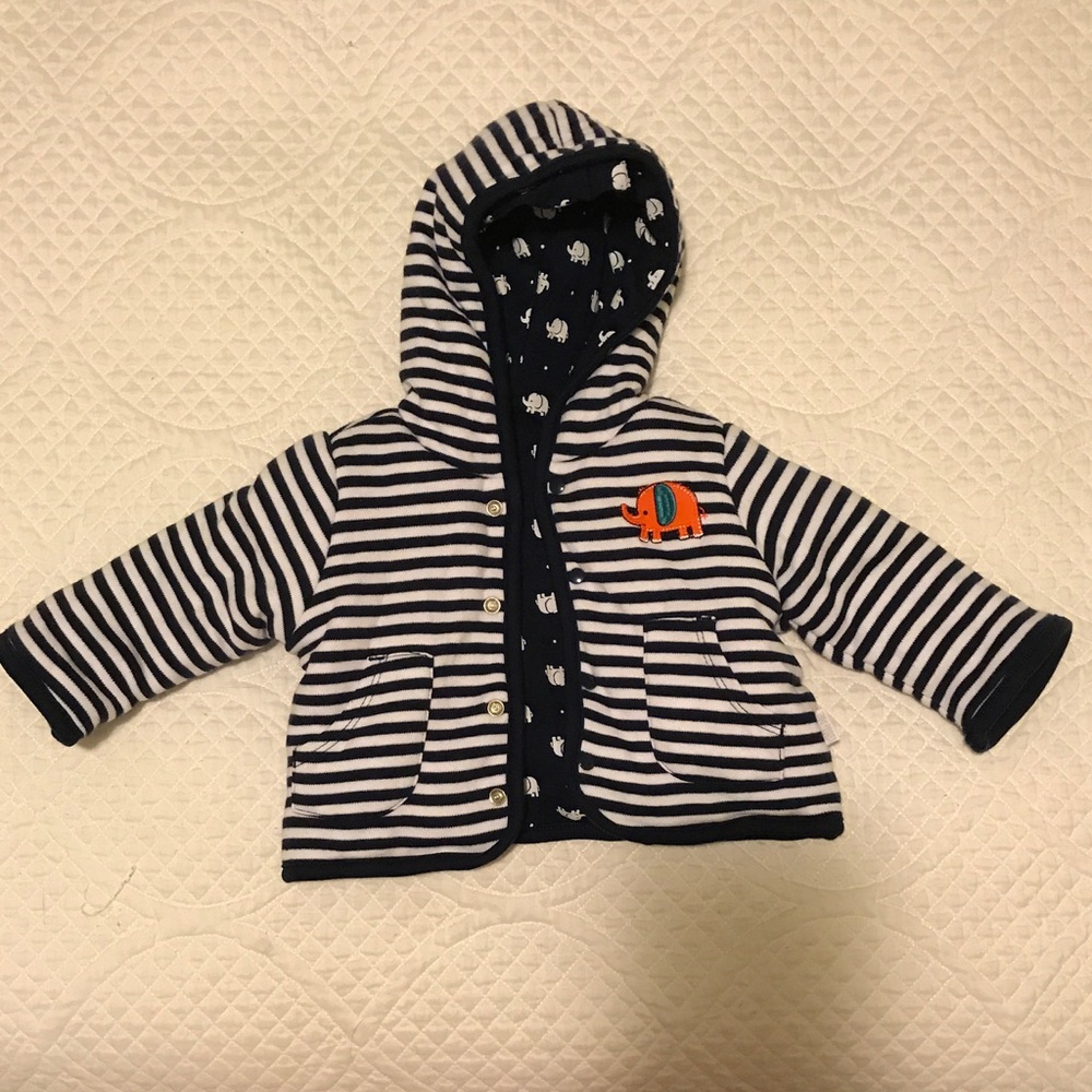 Little Me reversible baby jacked sz 3 months