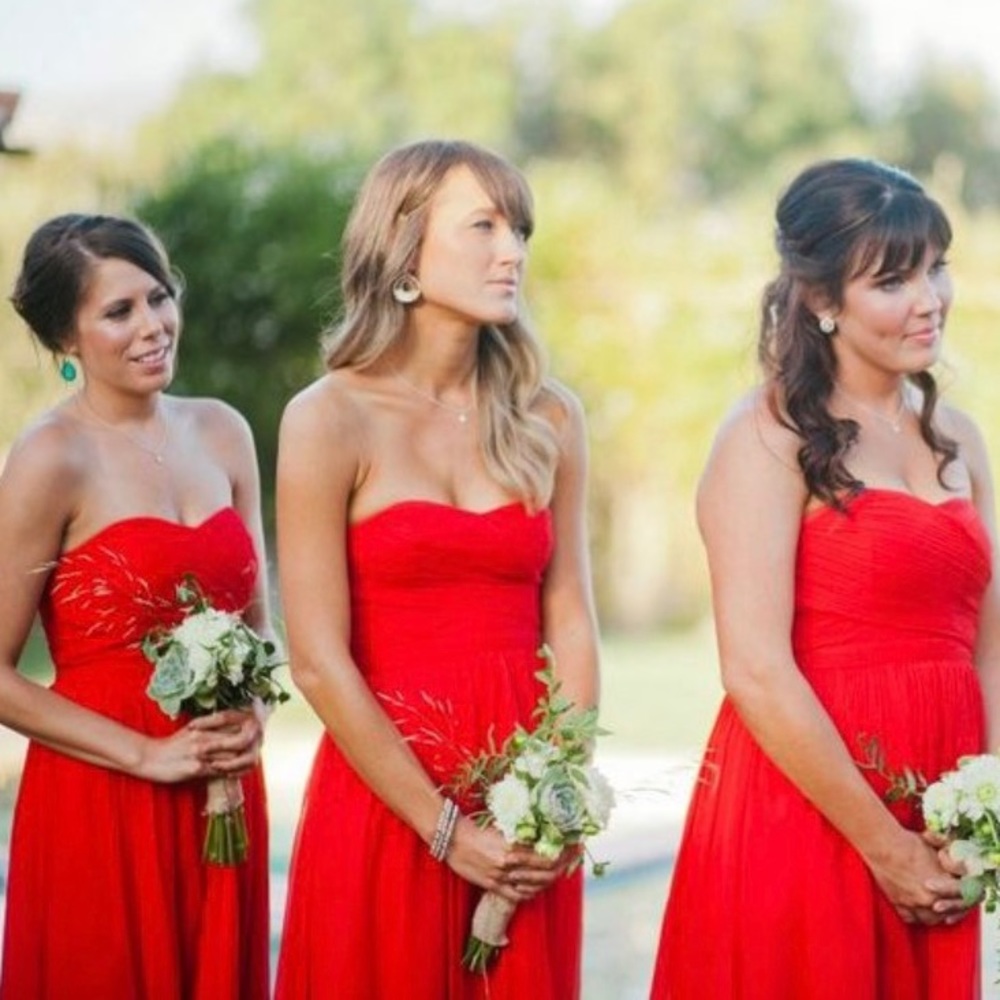 Wedding Season!  J. Crew Strapless Chiffon Dress