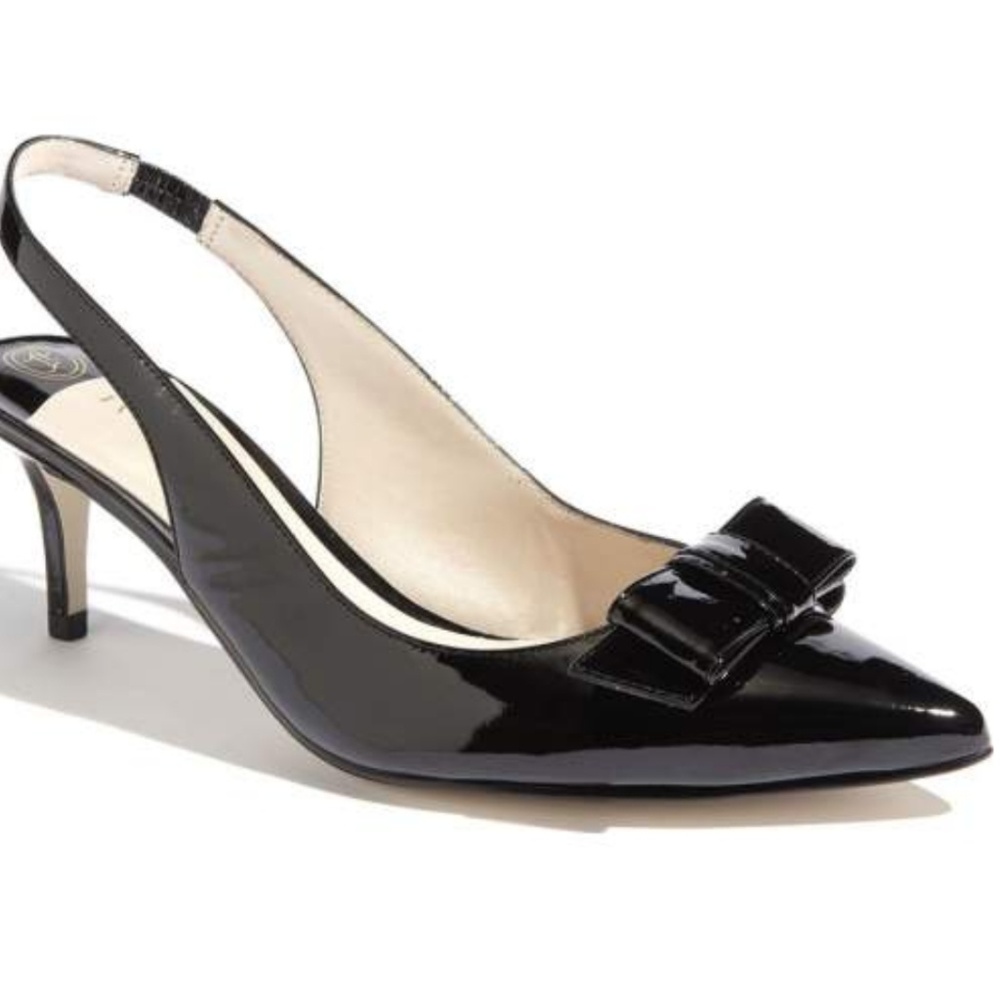 Ivanka Trump Black Patent Slingback Pump