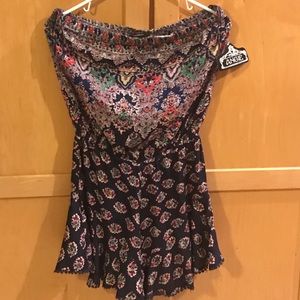 👍Angie Romper Large NWT multi colored.