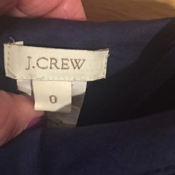 J Crew Navy Blue Strapless Dress - Picture 2 of 2