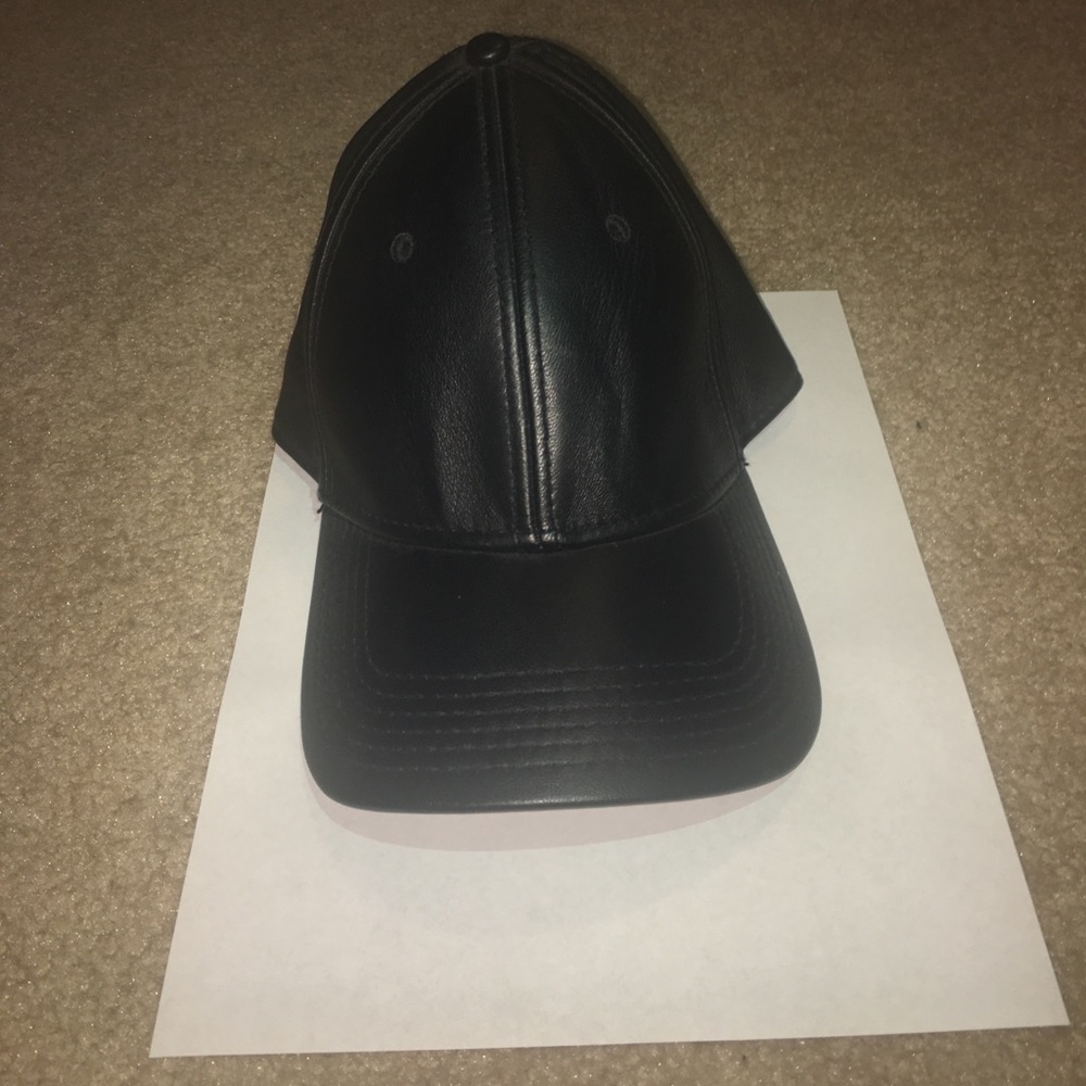 Gents Leather Baseball Cap