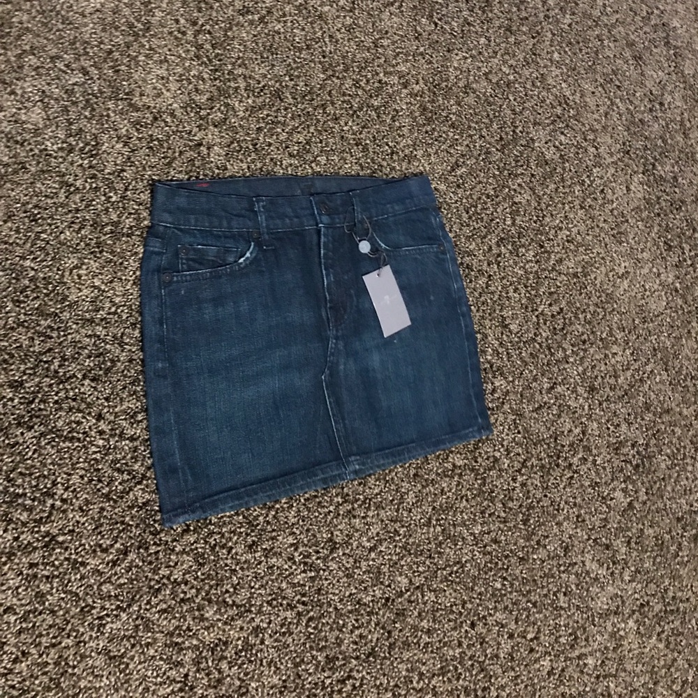 7 for all mankind denim skirt. Size 26