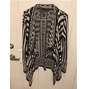 Wet Seal Black and White Cardigan