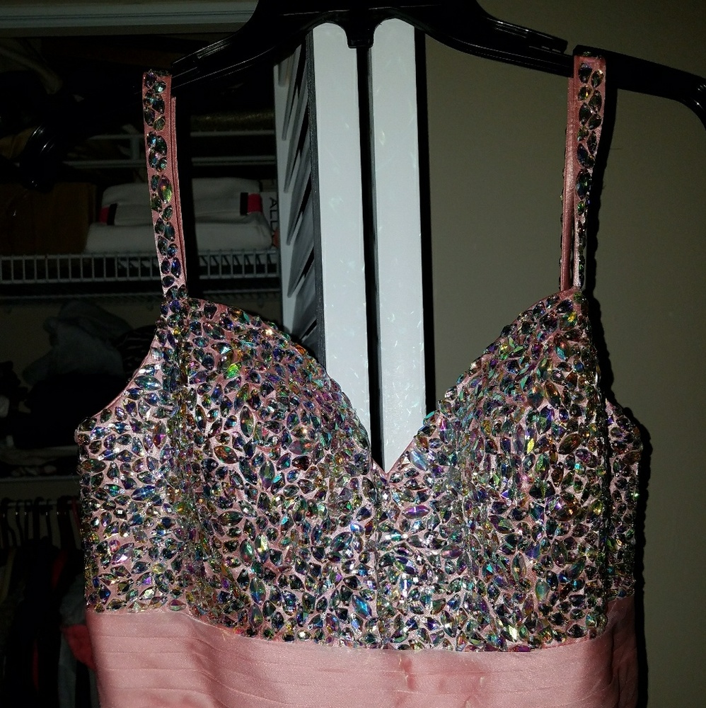 *BRAND NEW - Blush Pink Empire Dress