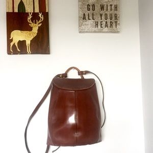 Argentinian REAL Leather Backpack Purse !