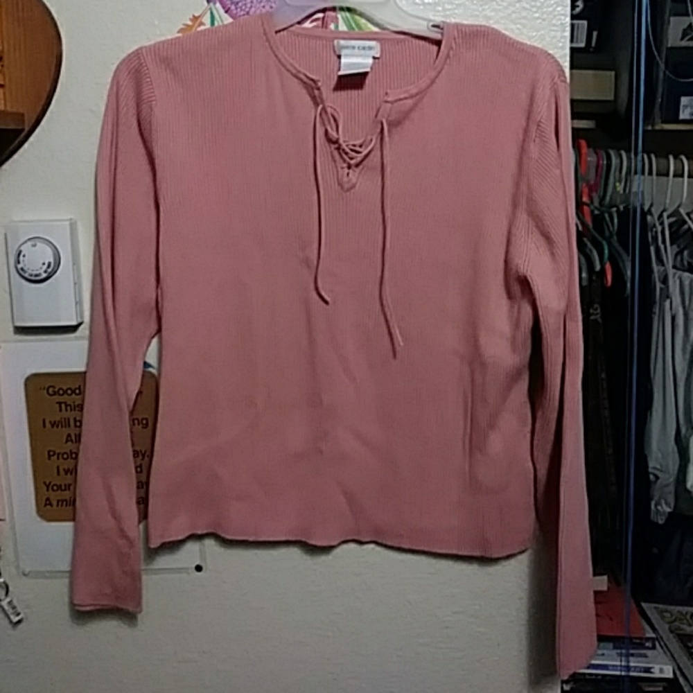Womans Long Sleeve Pierre Cardin Pullover Top