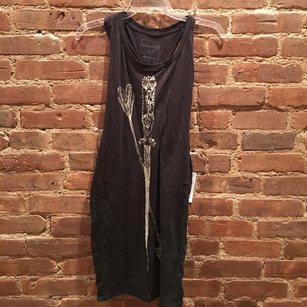 Free People Graphic Tunic Top