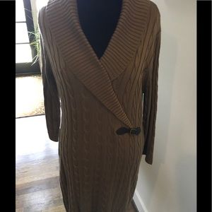 Calvin Klein cable knit sweater dress