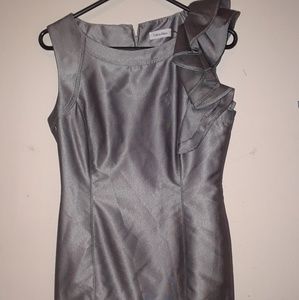 Calvin Klein Grey Evening Dress