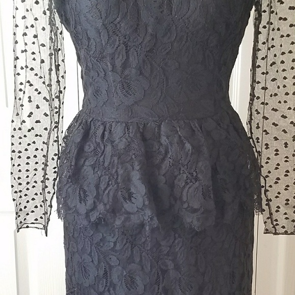 Vintage Joan Leslie by Kasper black lace dress - Picture 3 of 6