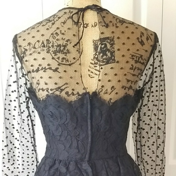 Vintage Joan Leslie by Kasper black lace dress - Picture 4 of 6