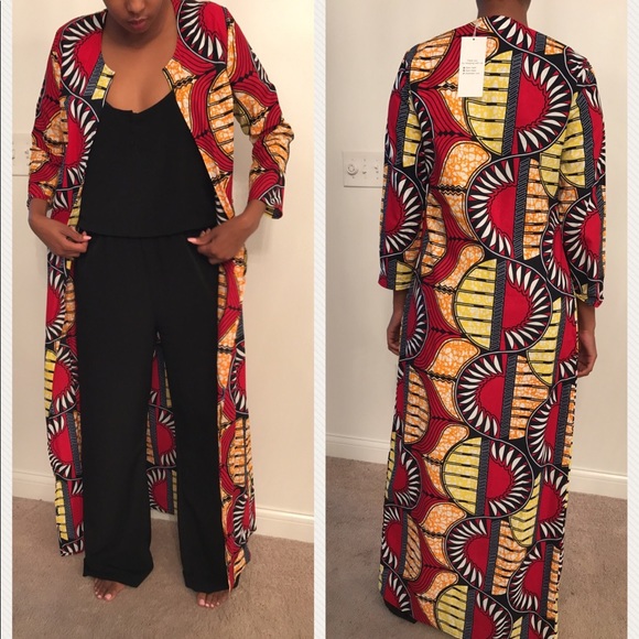 Printed kimono duster - Picture 1 of 3