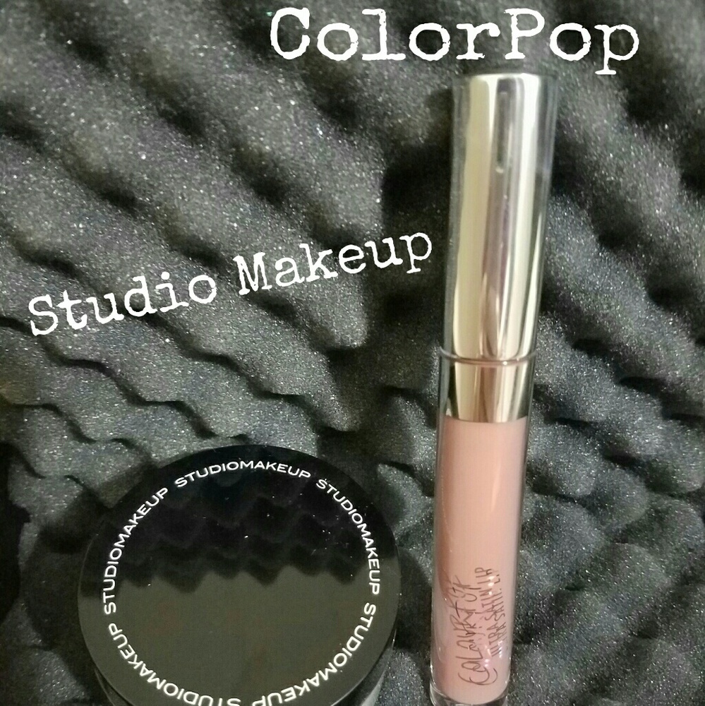 Studiomakeup setting powser & colorpop lip color