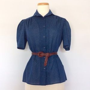 Vintage Navy Button Up!