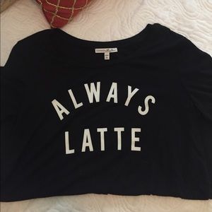 Always Latte graphic tee