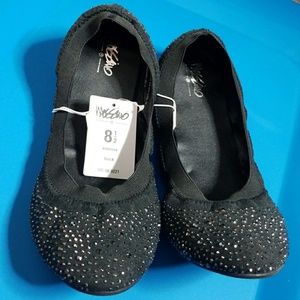 Mossimo vanessa black bling rhinestone ballerina