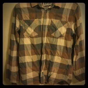 RUSTY brand brown flannel