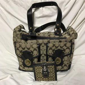 Coach purse and wallet set