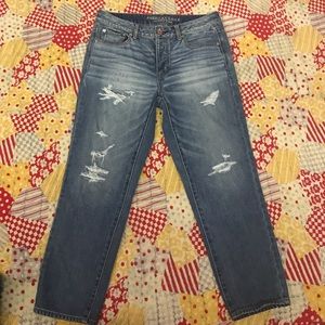 AEO jeans boyfriend crops