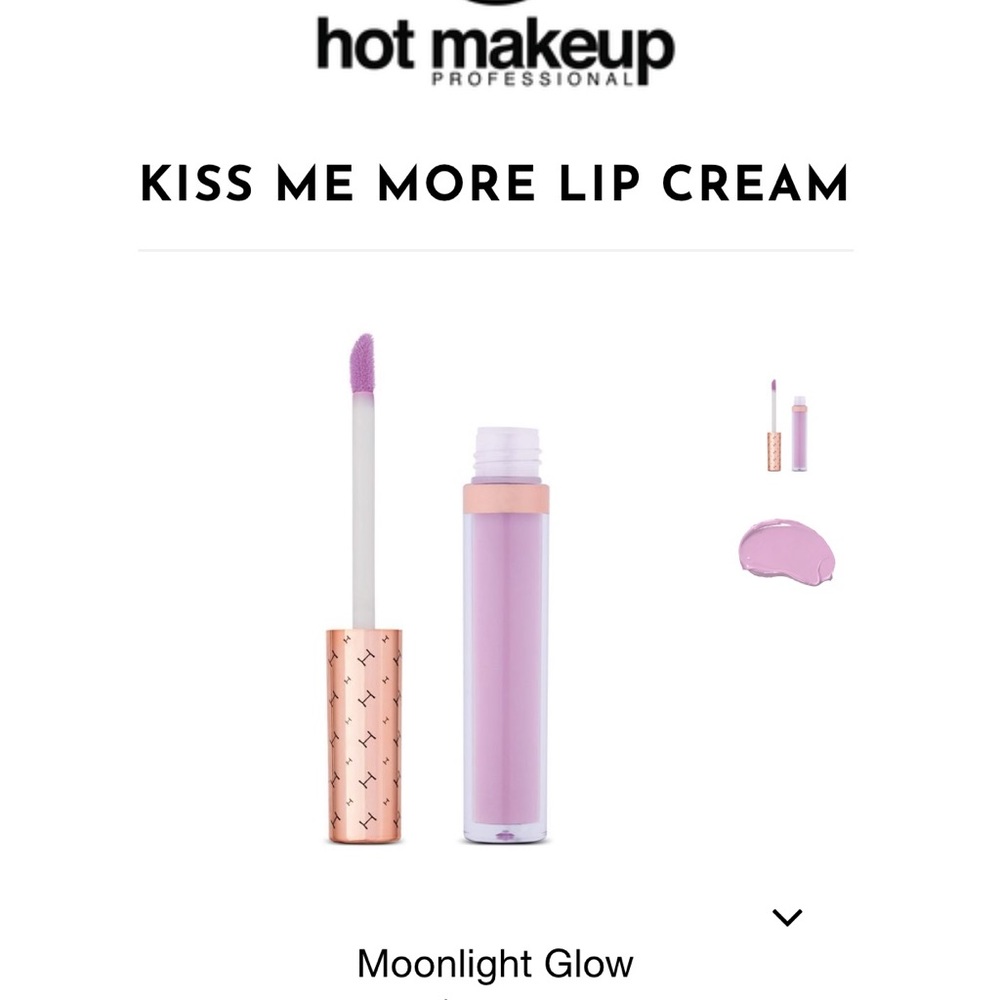 Hot Makeup Kiss Me More Lip Cream Moonlight Glow