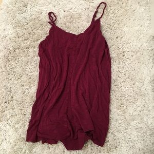 Red Spaghetti strap blouse