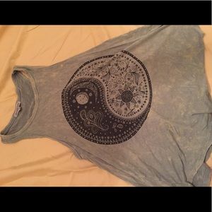 Bleach green, tank top, yin-yang.