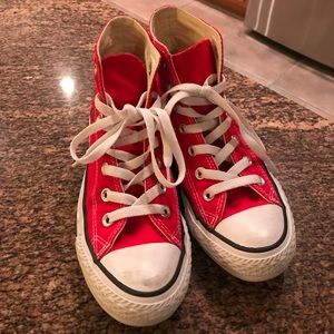 Red High Top Converse