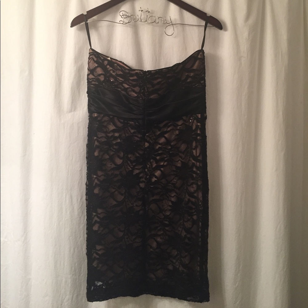 David's Bridal Dress Short Strapless NWT