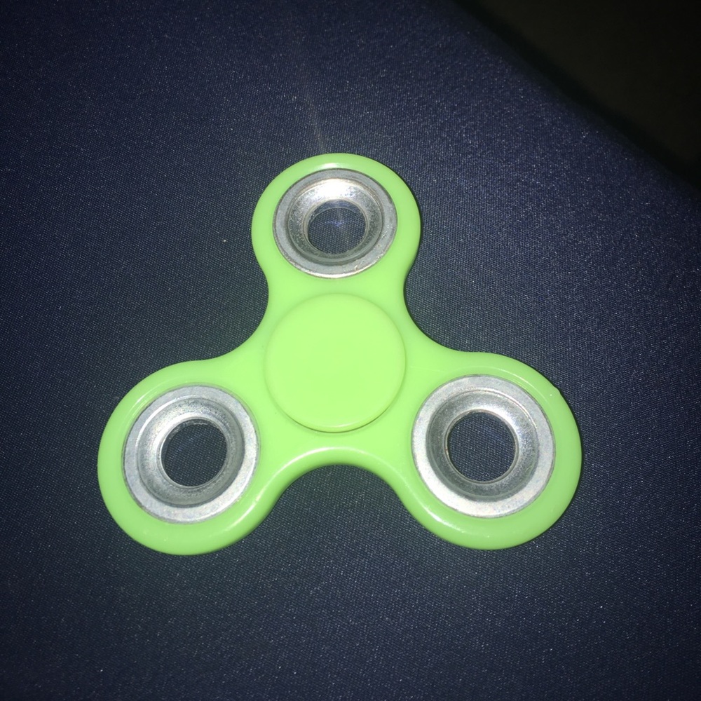 Green Glow in the dark fidget spinner