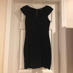 Black knee length dress