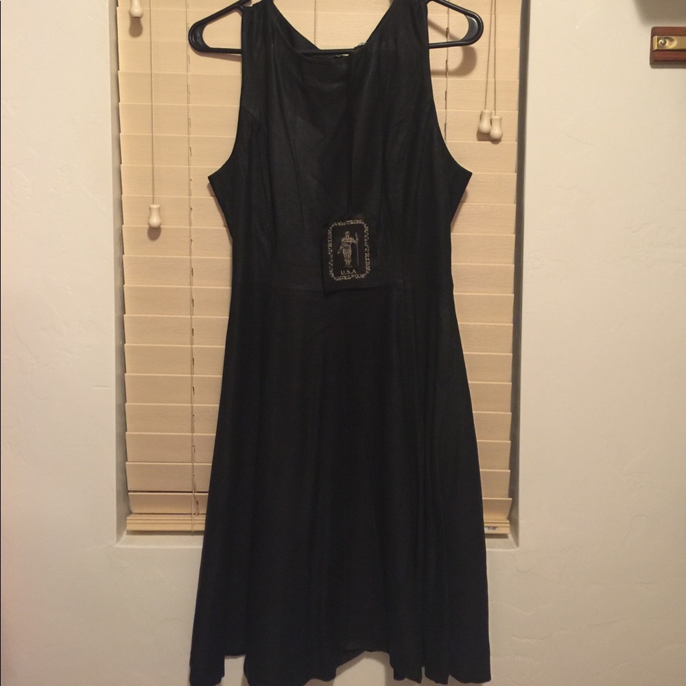 HOST PICK!!! Fine Black Leather Dress!