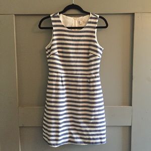 J. Crew Stripped Jacquard Dress