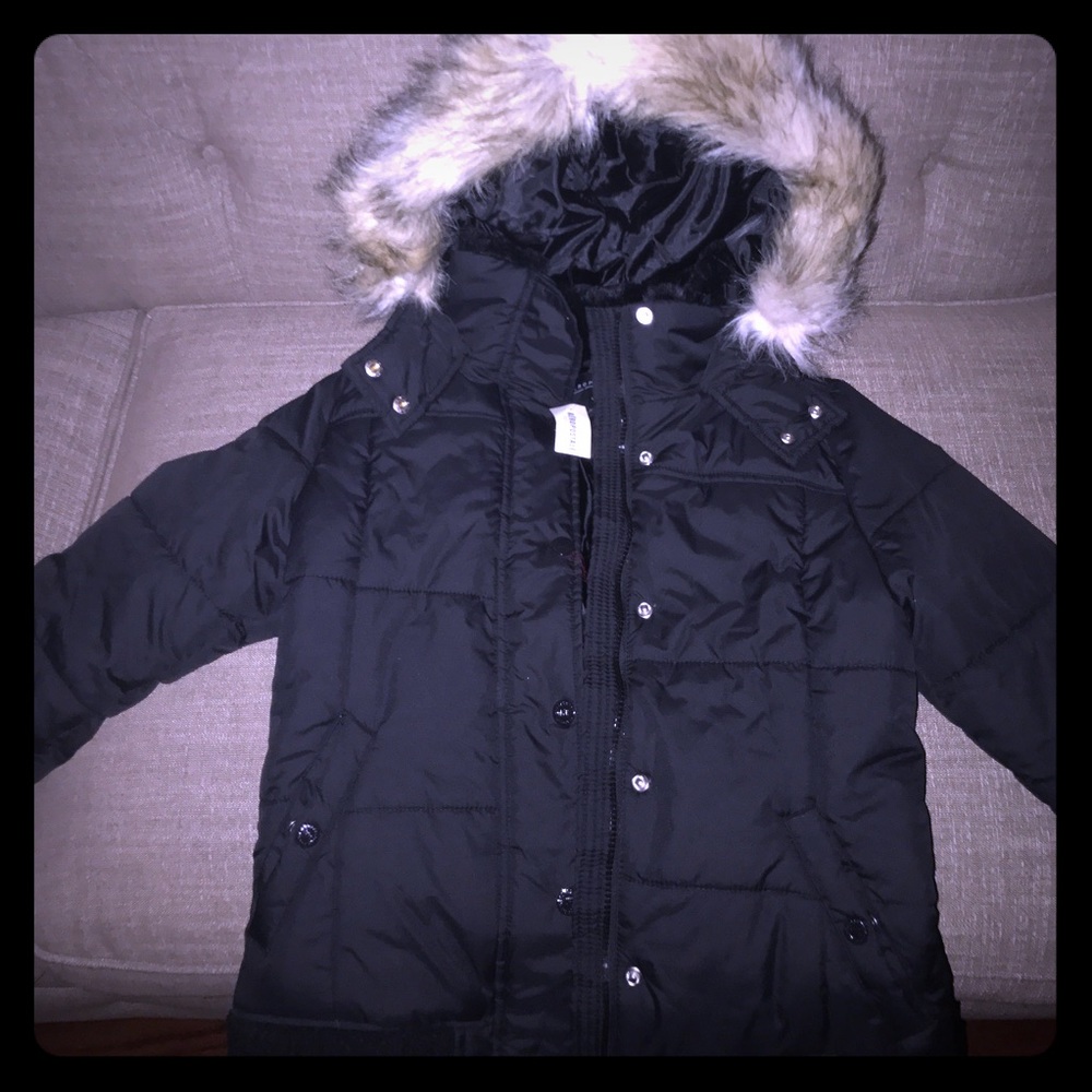 Aeropostale women's black puffer jacket NWT