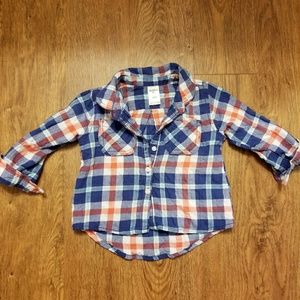 Osh Kosh Toddler Girl Flannel Top