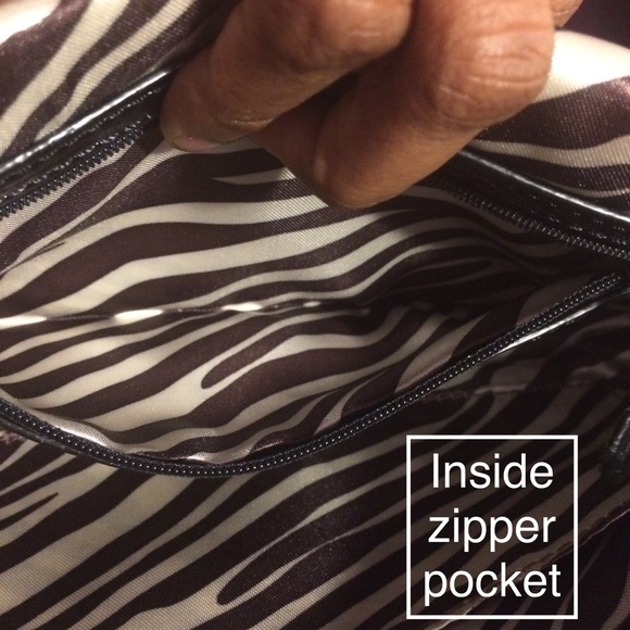 Black glossy Dana Buchman *3-in-1* purse - Picture 5 of 8