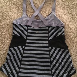 Lululemon tank- purplish-blue and black (Size 8)