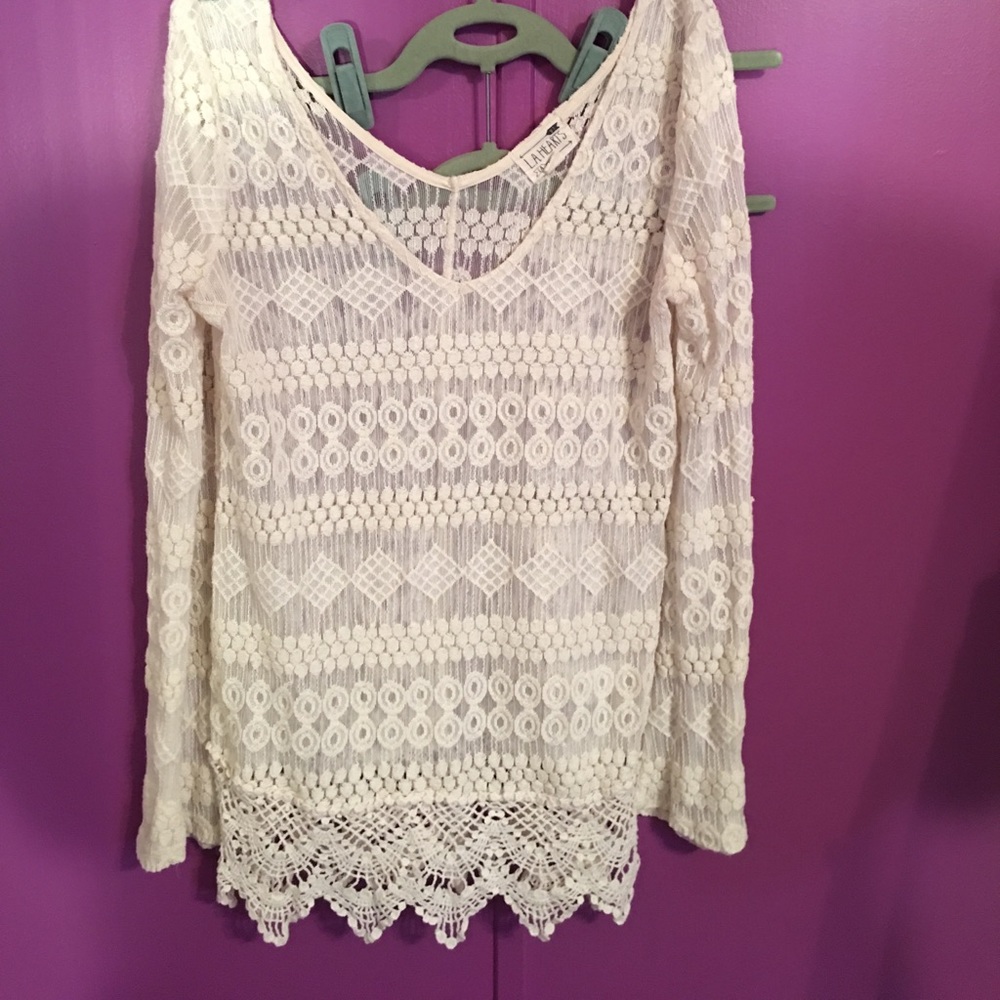 White Laced Blouse